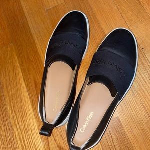 Barely worn Calvin Klein slip ons